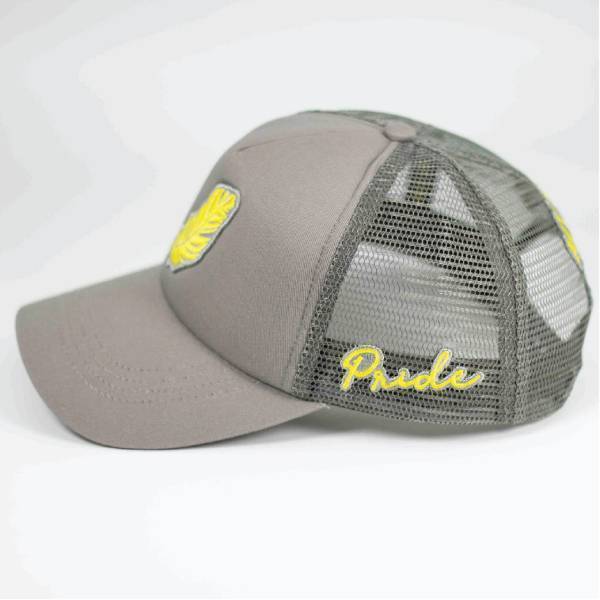 FEATHER GREY & YELLOW CAP - Image 2