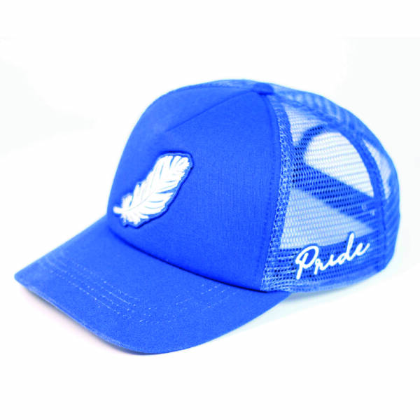 FEATHER  BLUE  CAP