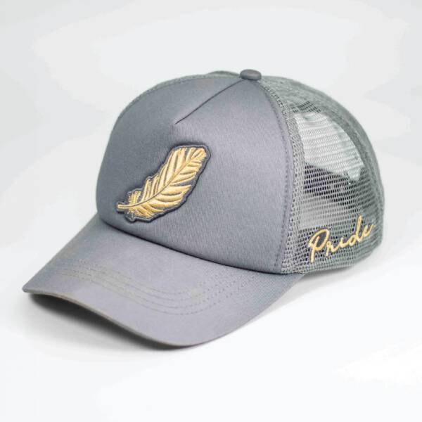 FEATHER GREY GOLD 1 CAP