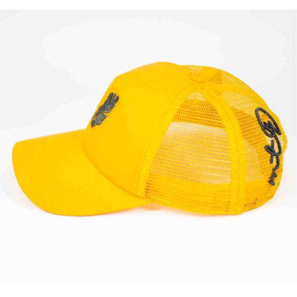 FEATHER YELLOW AND BLACK CAP - Image 3