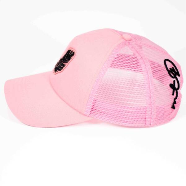 FEATHER PINK AND BLACK CAP - Image 2
