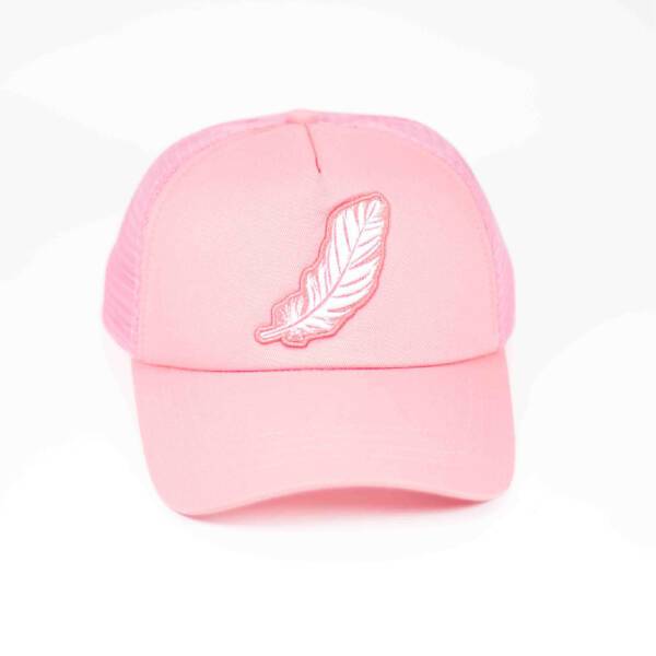 FEATHER PINK WHITE CAP - Image 2