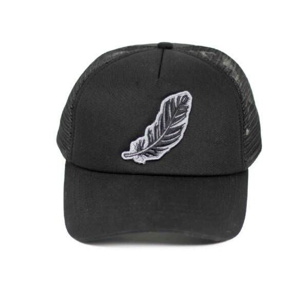 FEATHER BLACK CAP - Image 2