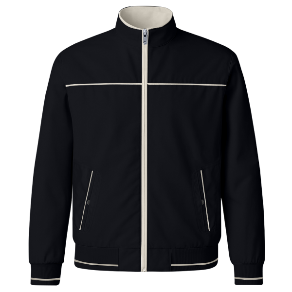 Blouson High Neck Beige & Black - Image 2