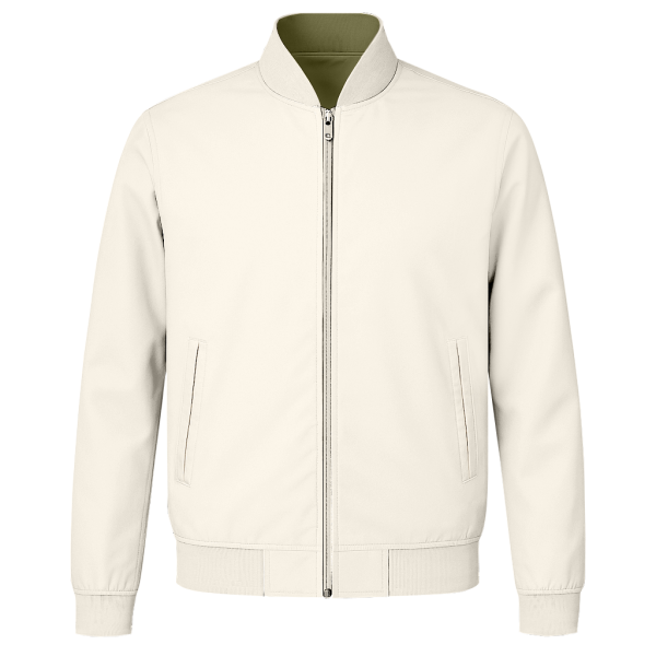 Blouson Less Neck Green & Beige - Image 2