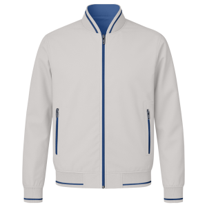 Blouson Less Neck Gray & Blue