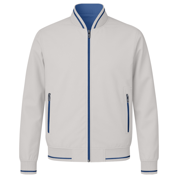 Blouson Less Neck Gray & Blue