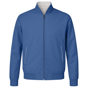 Blouson Less Neck Blue & Gray