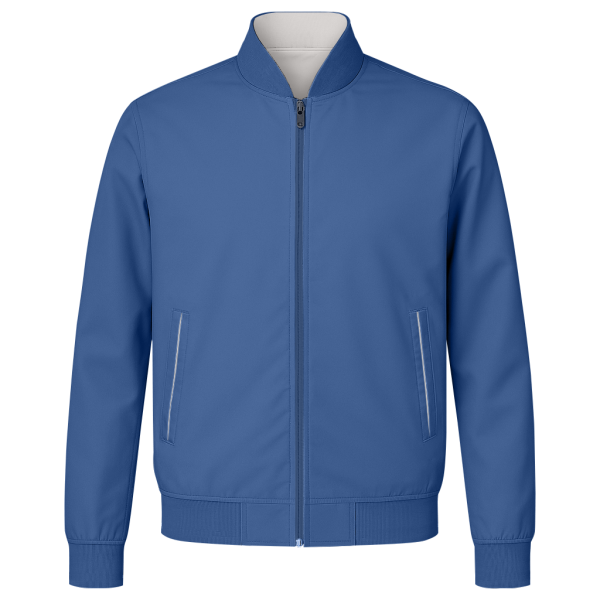 Blouson Less Neck Gray & Blue - Image 2