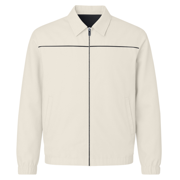 Blouson Polo Black & Beige - Image 2