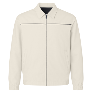 Blouson Polo Beige & Black