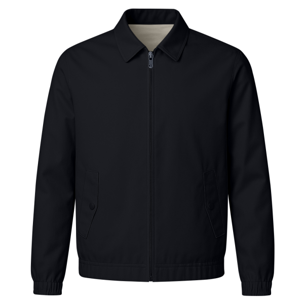 Blouson Polo Black & Beige
